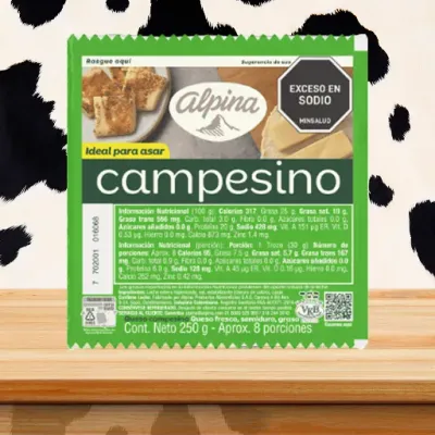 Queso Campesino Cuña 250 g