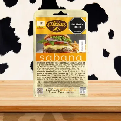Queso Sabana (x15 Tajadas) 240 g