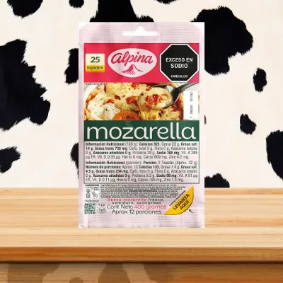 Queso Mozzarella 25 Tajadas 400 g