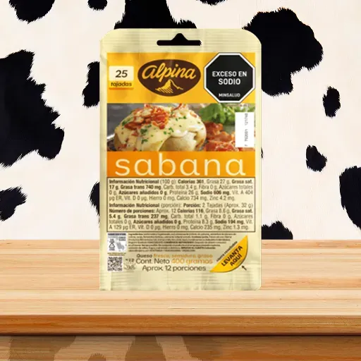 Queso Sabana (x25 Tajadas) 400 g