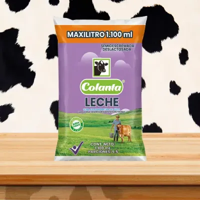 Leche Deslactosada Bolsa UHT 1100 mL
